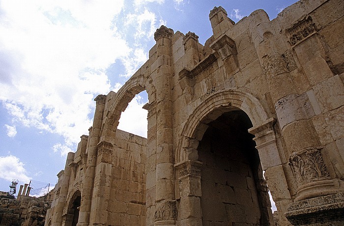 Gerasa: Hadriansbogen (Triumphbogen) Jerash