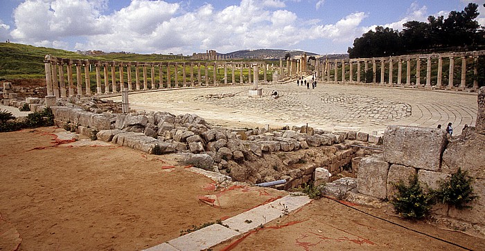 Gerasa: Ovales Forum Jerash