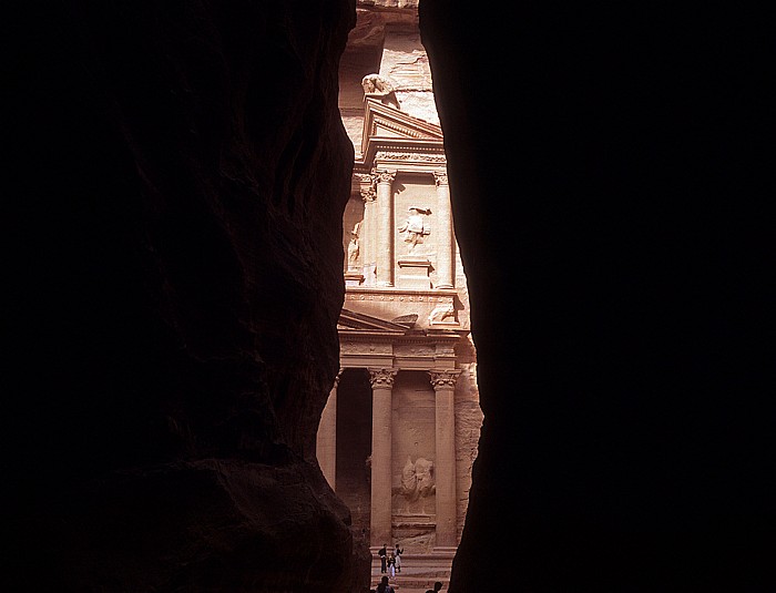 Sik (Siq), Khazne al-Firaun (Schatzhaus des Pharao) Petra