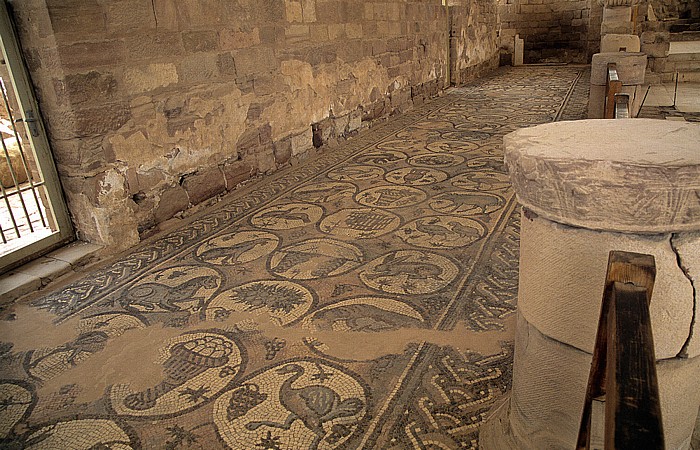 Petra Innenstadt: Byzantinische Kirche: Mosaikboden