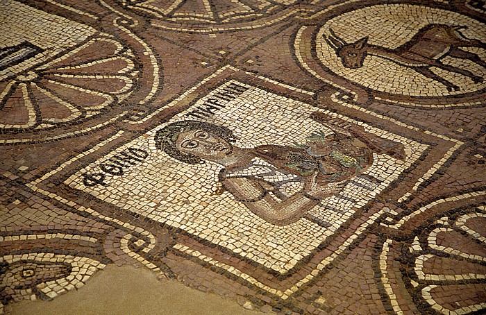 Petra Innenstadt: Byzantinische Kirche: Mosaikboden