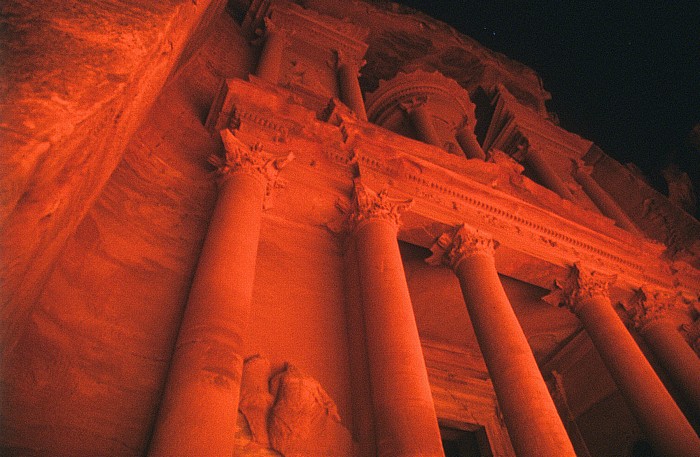 Petra at Night: Khazne al-Firaun (Schatzhaus des Pharao) Petra