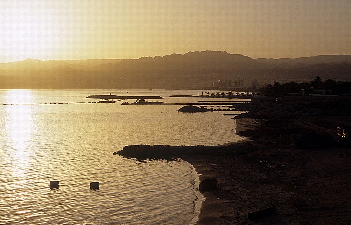Rotes Meer (Golf von Aqaba): Sonnenuntergang