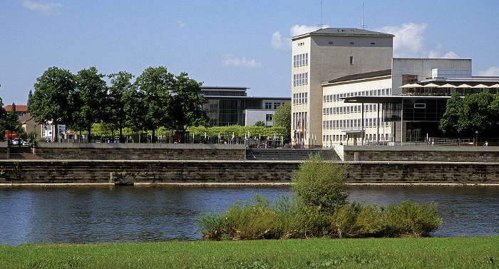 Sächsischer Landtag, Elbe, Neustädter Elbufer Dresden