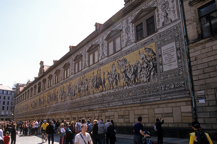 Dresden Innere Altstadt: Augustusstraße: Fürstenzug