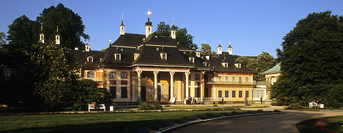 Dresden Schlosspark Pillnitz: Lustgarten, Bergpalais
