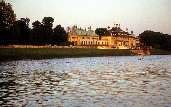 Schlosspark Pillnitz: Wasserpalais, Elbe Dresden