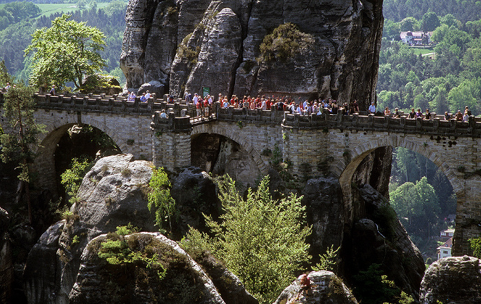 Bastei: Basteibrücke Sächsische Schweiz