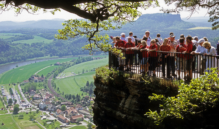 Sächsische Schweiz Bastei: Aussichtsplattform Lilienstein