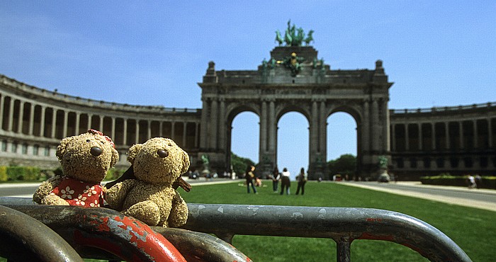Brüssel Jubelpark (Parc du Cinquantenaire): Teddine und Teddy