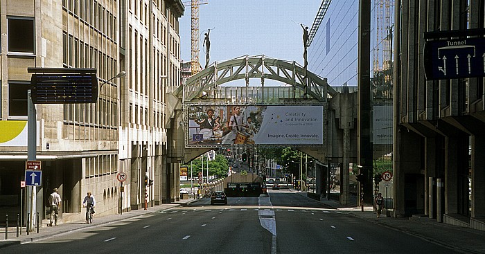 Brüssel Europaviertel: Rue Belliard Delors-Gebäude Van-Maerlant-2-Gebäude