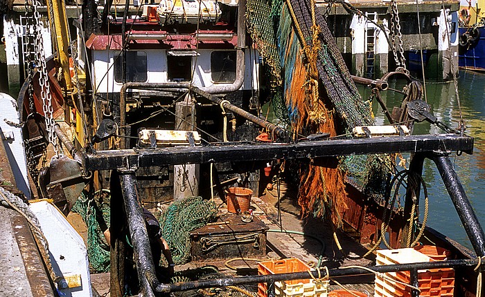 Ostende Hafen: Fischereiboot