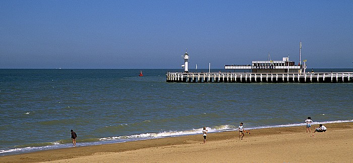 Strand, Mole, Nordsee Ostende