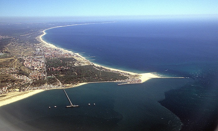Península de Setúbal Tejo-Mündung, Atlantik Luftbild aerial photo