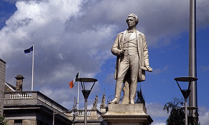 Dublin O'Connell Street: Statue von Sir John Gray General Post Office The Spire