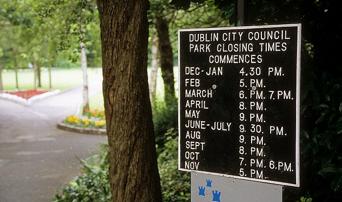 Dublin Merrion Square (Archbishop Ryan Park): Öffnungszeiten