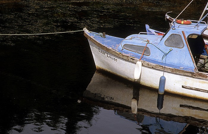 Blick von Blackwater Bridge: Kenmare Bay (Kenmare River) Iveragh Peninsula