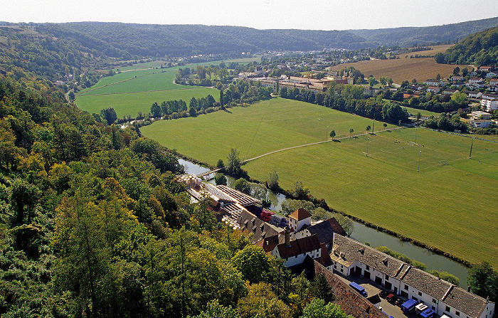 Blick von der Willibaldsburg: Altmühltal Eichstätt