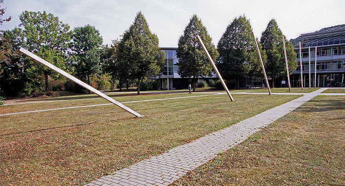 Universität: Platz vor der Universitätsbibliothek Eichstätt