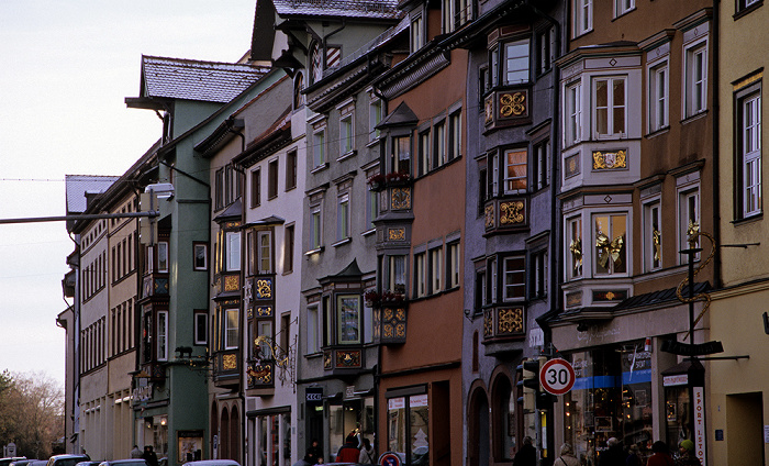 Altstadt: Hochbrücktorstraße mit Bürgerhäusern Rottweil