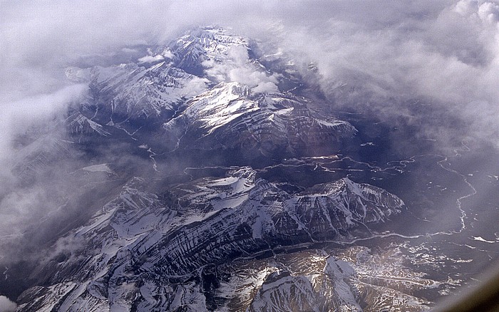 Alberta - Rocky Mountains: Jasper National Park Luftbild aerial photo