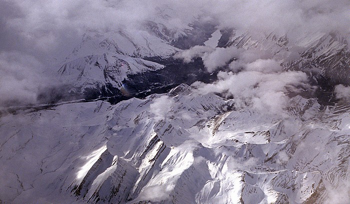 Alberta - Rocky Mountains: Jasper National Park Luftbild aerial photo