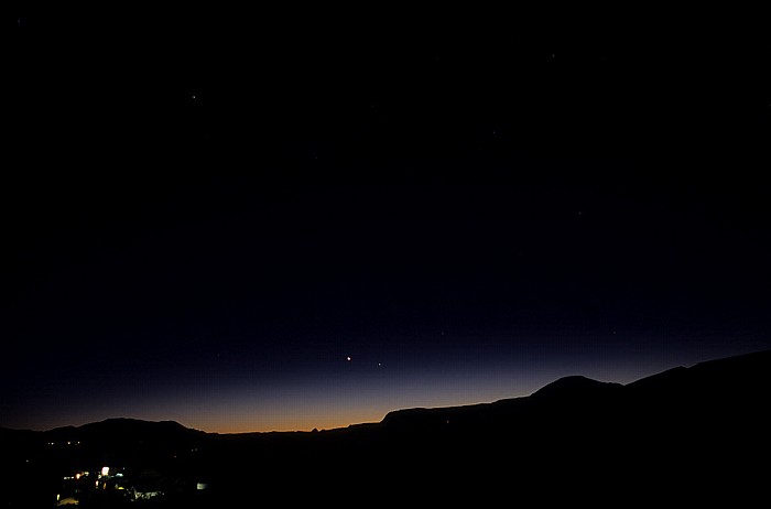 Torrey Sonnenuntergang, Sternenhimmel