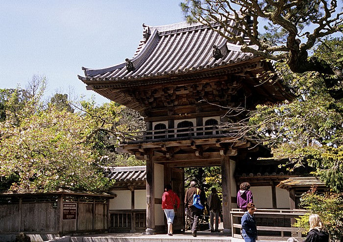 San Francisco Golden Gate Park: Japanese Tea Garden (Japanischer Teegarten): Eingangstor