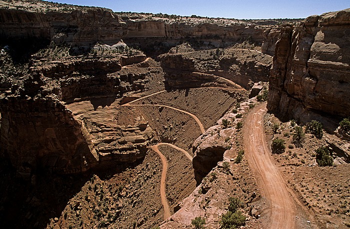 Island in the Sky: Blick vom Shafer Canyon Overlook: Shafer Trail Canyonlands National Park