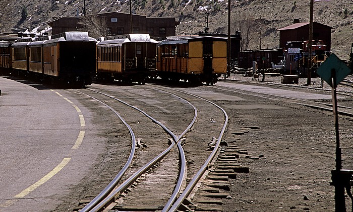 Südliche Endstation der Durango and Silverton Narrow Gauge Railroad Durango