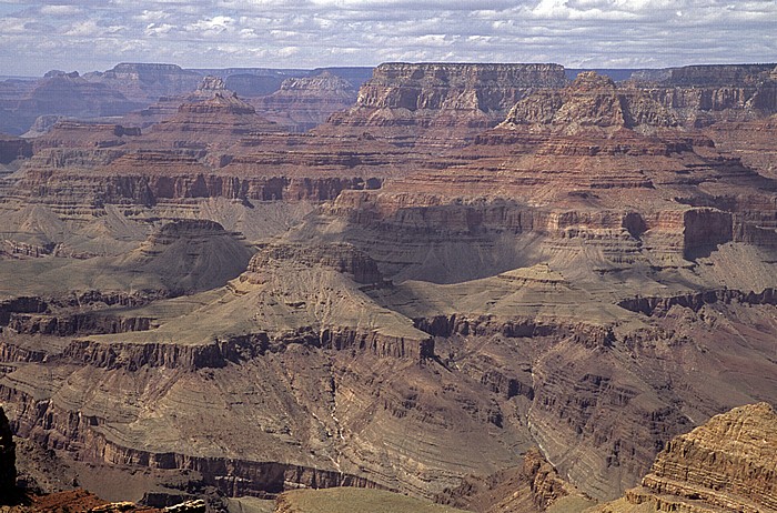 Blick vom Moran Point (South Rim): Grand Canyon und North Rim Grand Canyon National Park