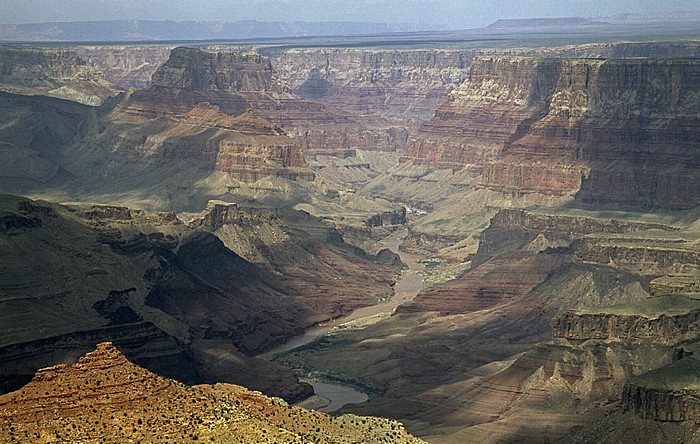 Blick vom Navajo Point: Grand Canyon mit Colorado River, North Rim Grand Canyon National Park