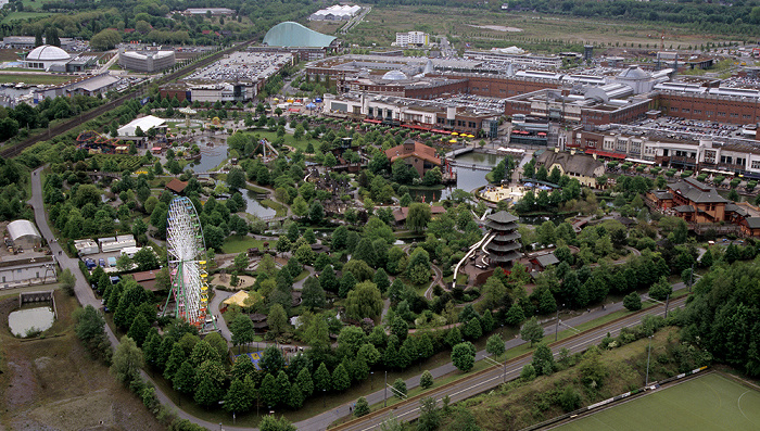 Oberhausen Blick vom Gasometer: CentrO