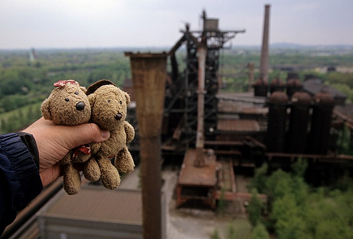 Landschaftspark Duisburg-Nord: Hochofen 5: Teddine und Teddy