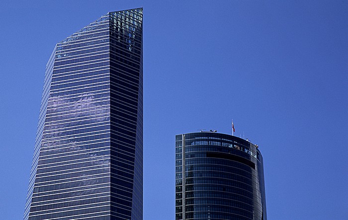 Madrid Paseo de la Castellana: Cuatro Torres Business Area: Torre de Cristal und Torre Espacio