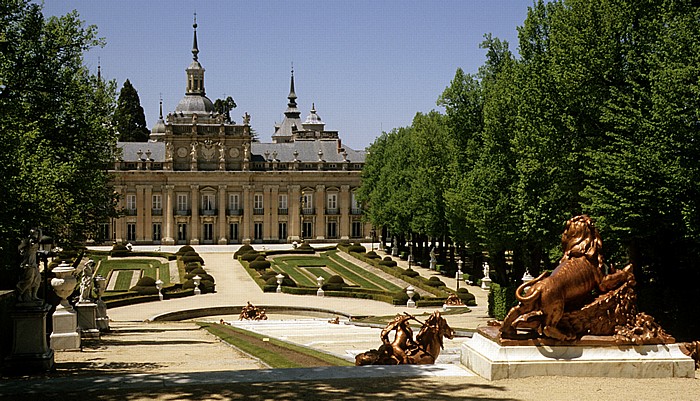 La Granja de San Ildefonso: Palastgarten und Palacio Real Palacio Real de San Ildefonso