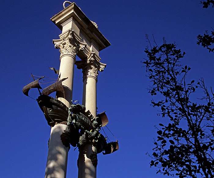 Sevilla Los Jardines de Murillo: Monument Christophe Colomb
