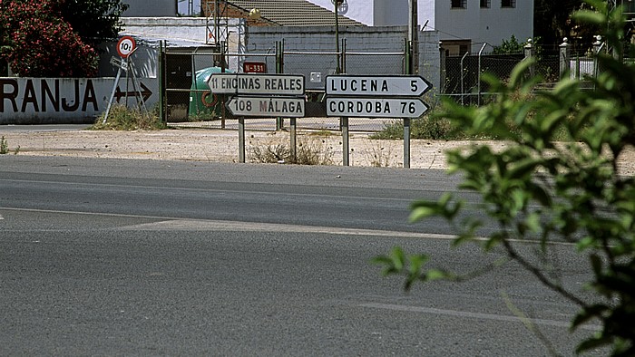 Lucena Straßenkreuzung an der N-331