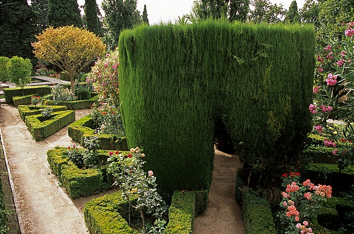 Granada Alhambra: Partal: Gärten
