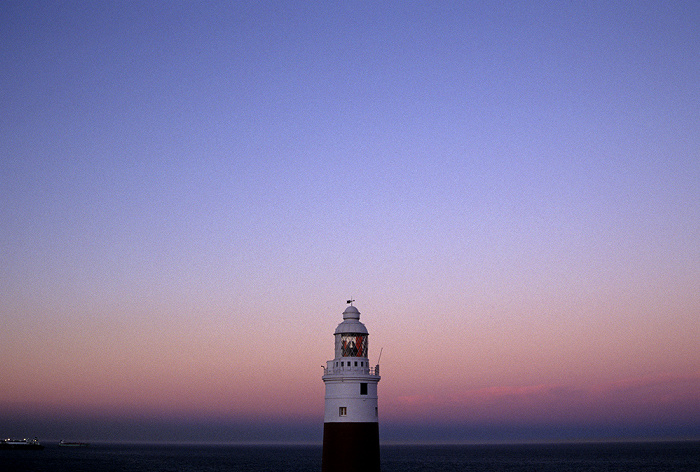 Gibraltar Europa Point: Sonnenuntergang über dem Leuchtturm Europa Point Leuchtturm