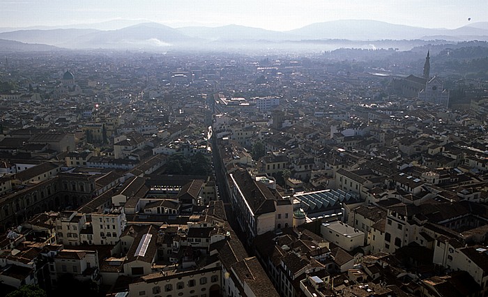 Blick von der Kuppel des Florentiner Dom (Cattedrale di Santa Maria del Fiore) Florenz