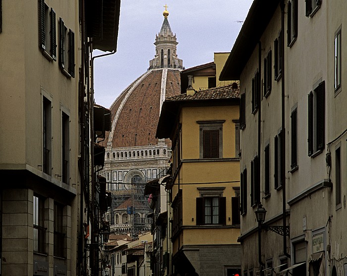 Florenz Via Pietrapiana (vorne), Via dell' Oriuolo Campanile Dom