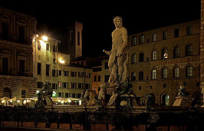 Piazza della Signoria mit Neptunbrunnen (Fontana del Nettuno) Florenz