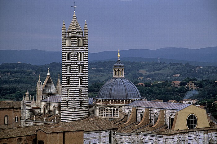 Blick vom Torre del Mangia (Turm des Palastes) Siena