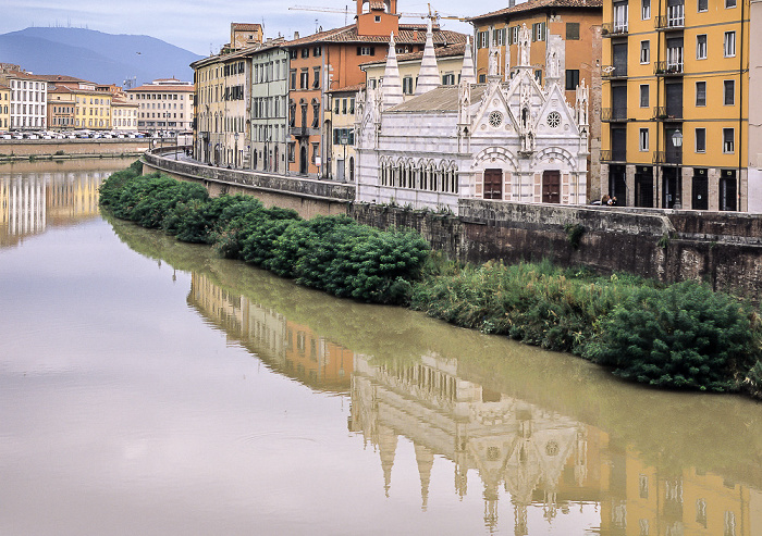 Blick von der Ponte Solferino: Arno Pisa