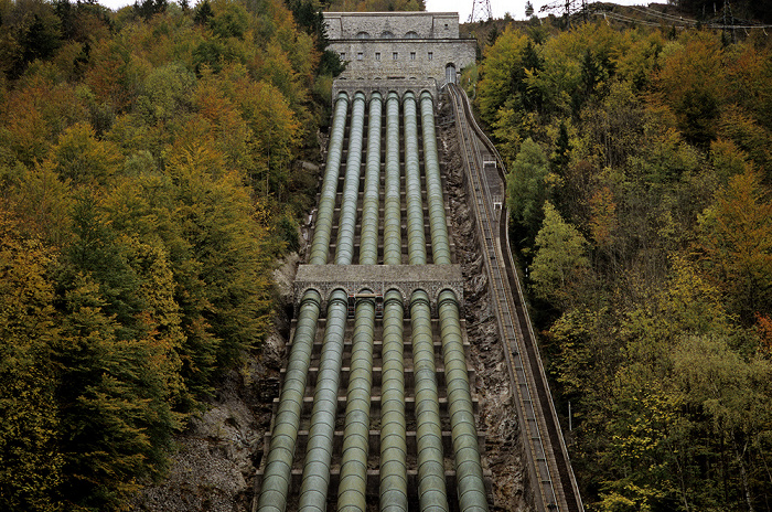 Walchenseekraftwerk: Rohrleitungen Kochel am See