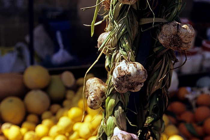 Griechische Altstadt: Markt: Knoblauch Nikosia