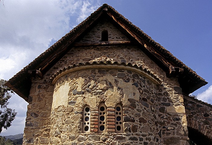 Troodos-Gebirge: Scheunendachkirche Panagia (Kirche der Jungfrau Maria) Asinou