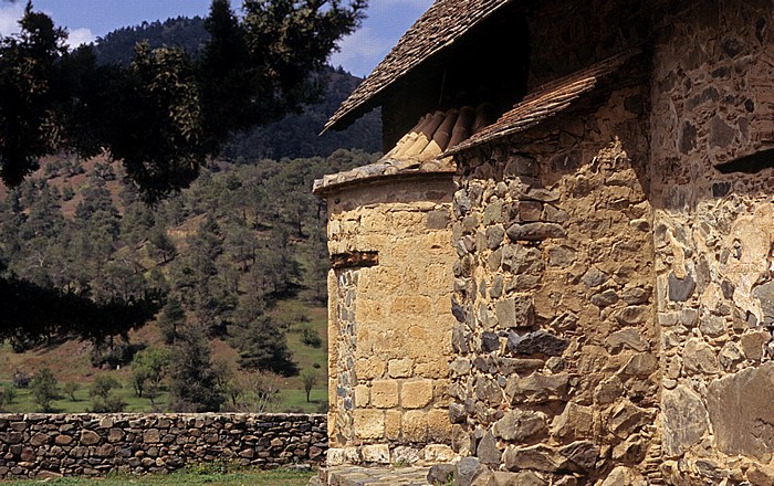 Troodos-Gebirge: Scheunendachkirche Panagia (Kirche der Jungfrau Maria) Asinou