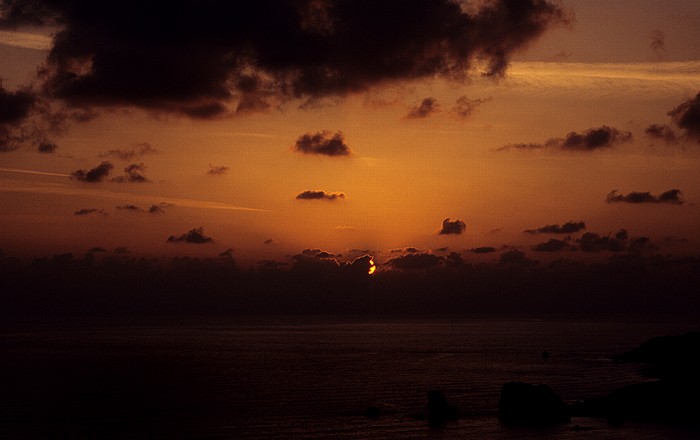 Petra tou Romiou Sonnenuntergang über dem Mittelmeer: Felsen der Aphrodite